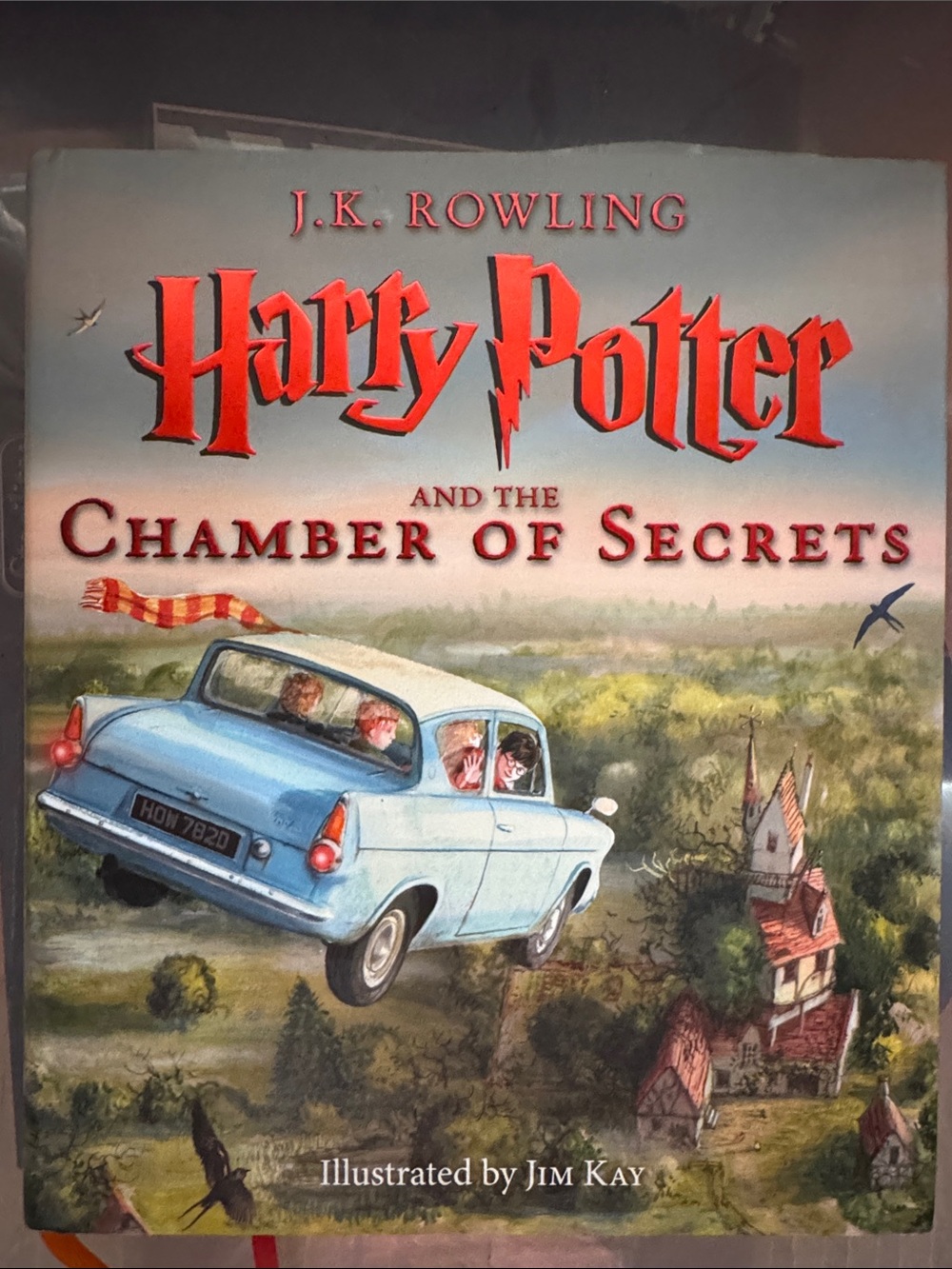 Harry Potter and the Chamber of Secrets — Illustrated Edition (Blue Car Cover)